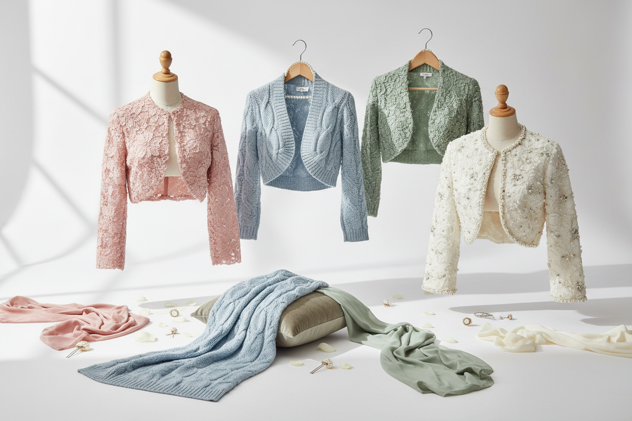 Brautjacken stricken mit Strickmuster