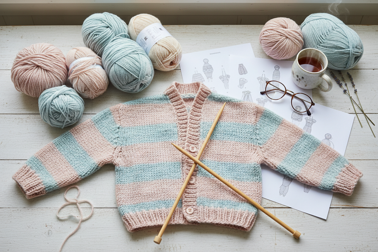 Strickideen mit Strickanleitungen für Jacken und Pullover