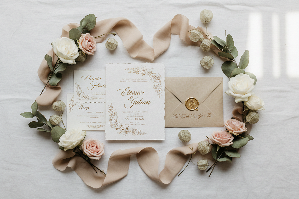 Einladungskarten für die Hochzeit