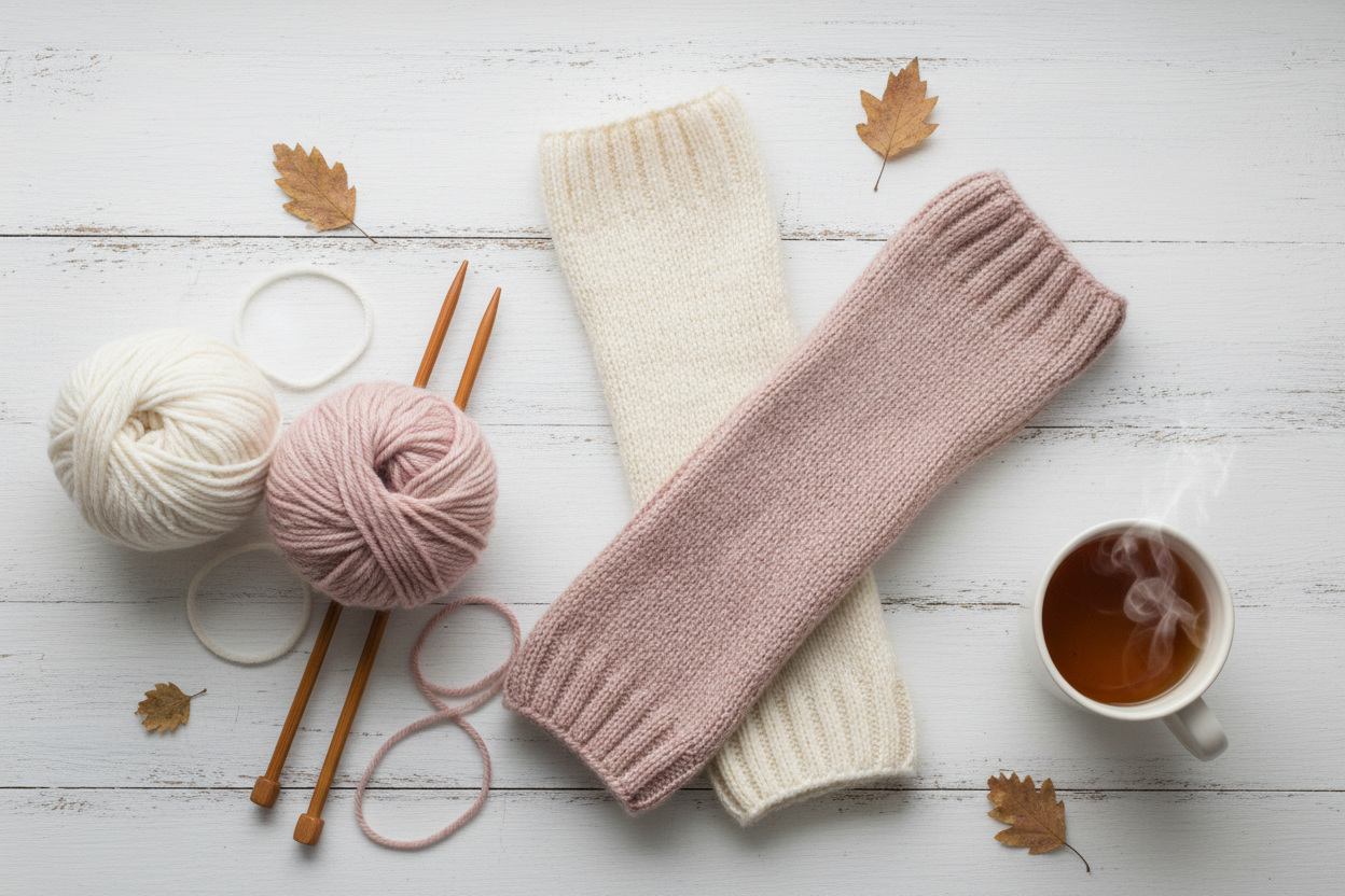 Kuschelstulpen für den Herbst stricken