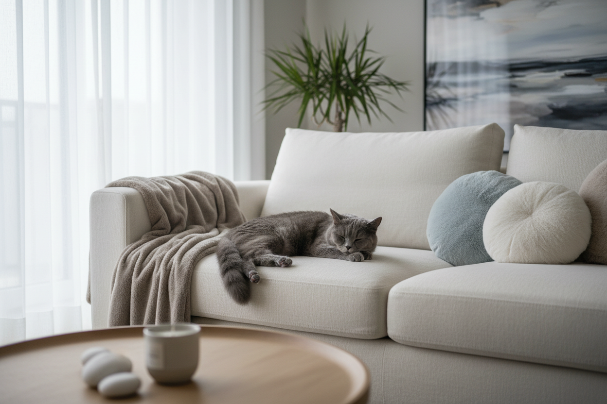 Meine Katzen machen mein zu Hause zu einem ruhigen und friedlichen Ort