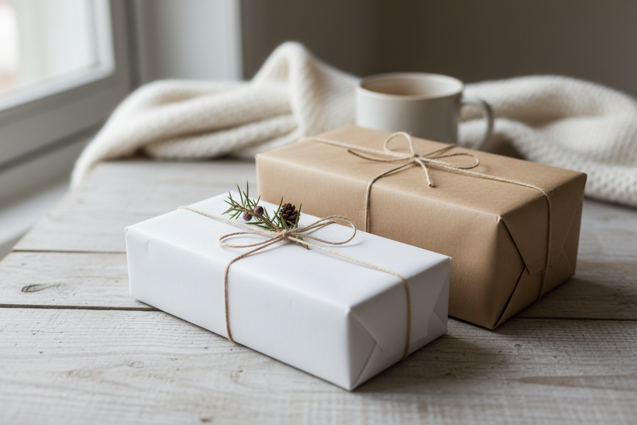 Geschenke einfach verpacken für Weihnachten