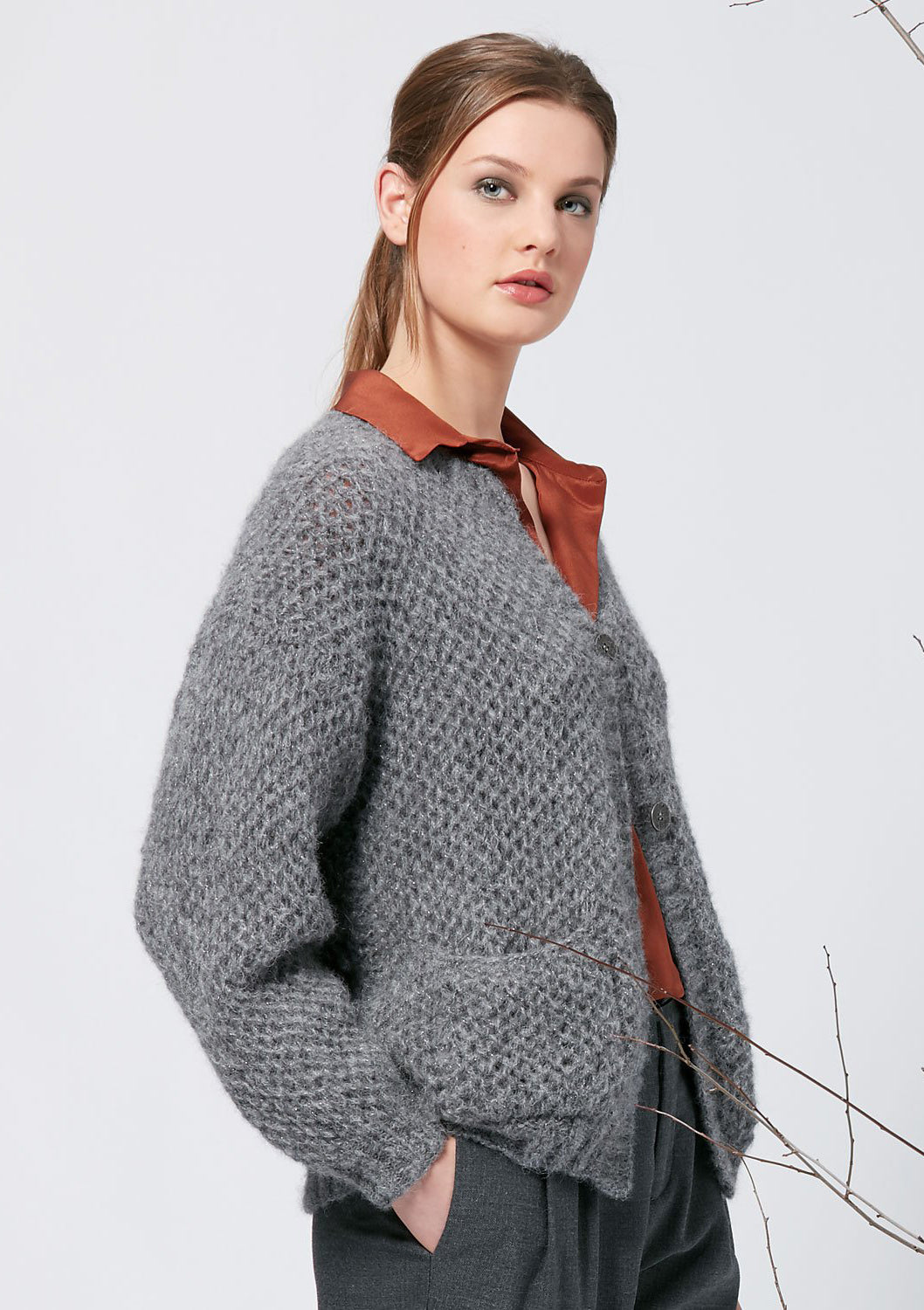 Alpaca Silver Strickjacke Katia
