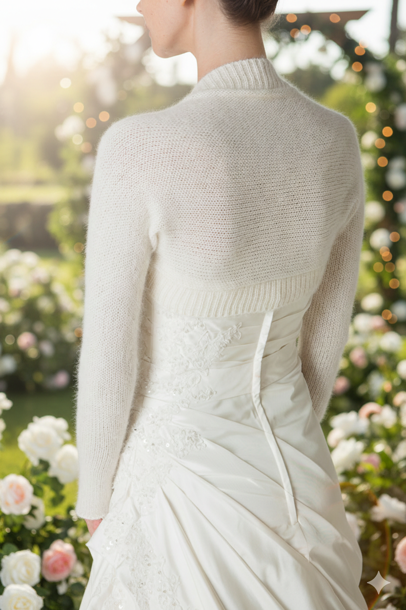 Brautjacke in weiß Anleitung