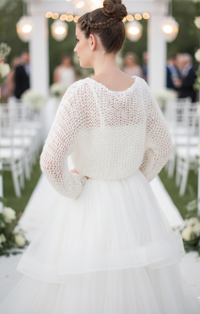 Brautpullover stricken aus Merino