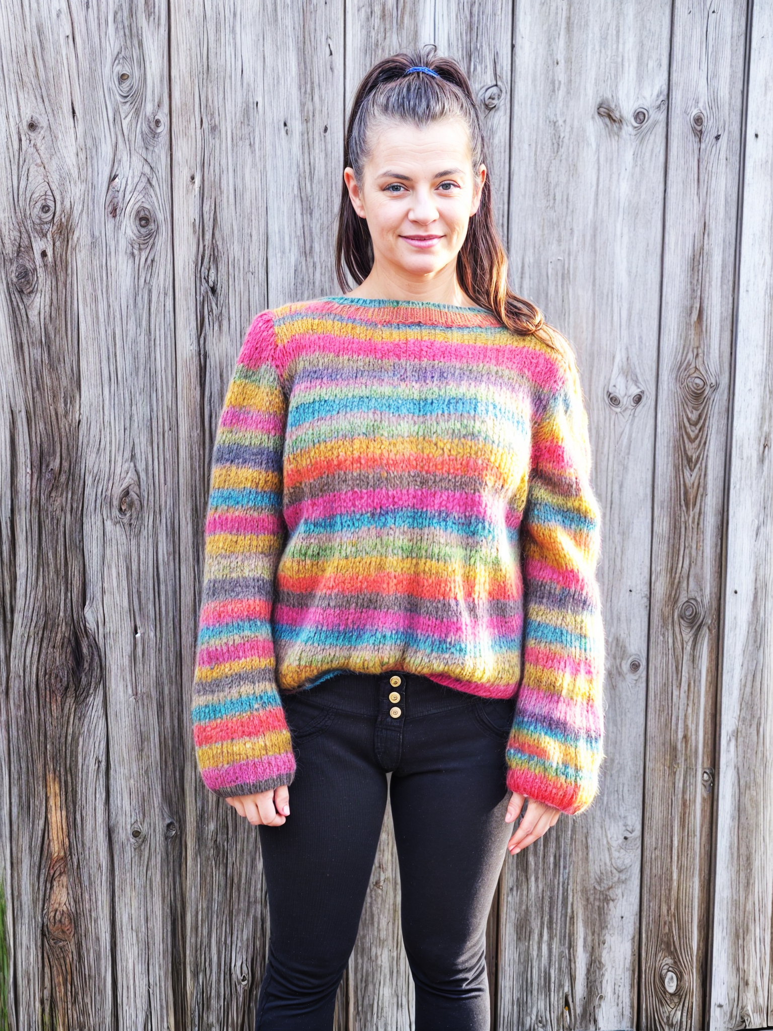 Bunter Strickpullover Beemohr