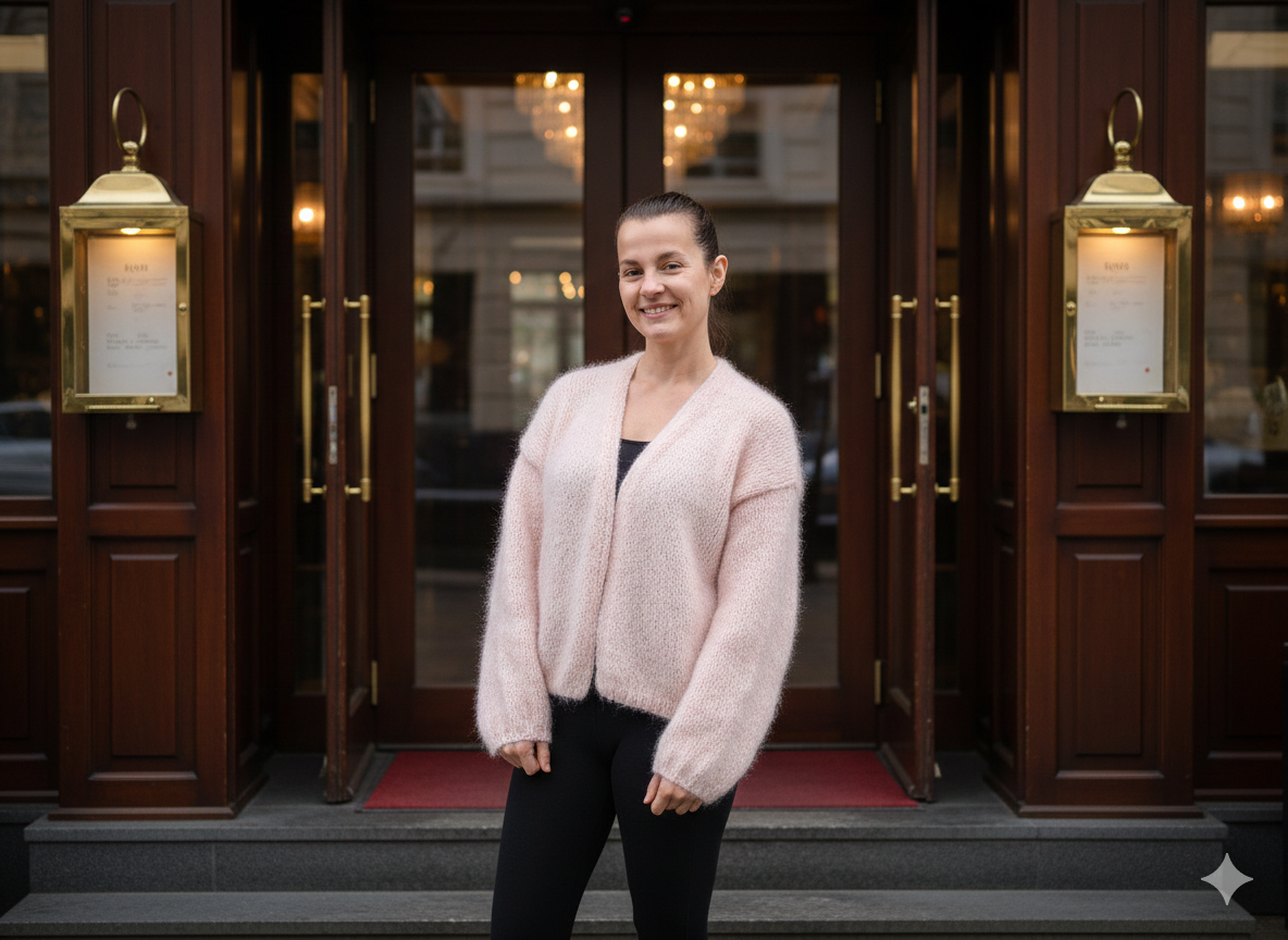 Strickjacke weit und leicht