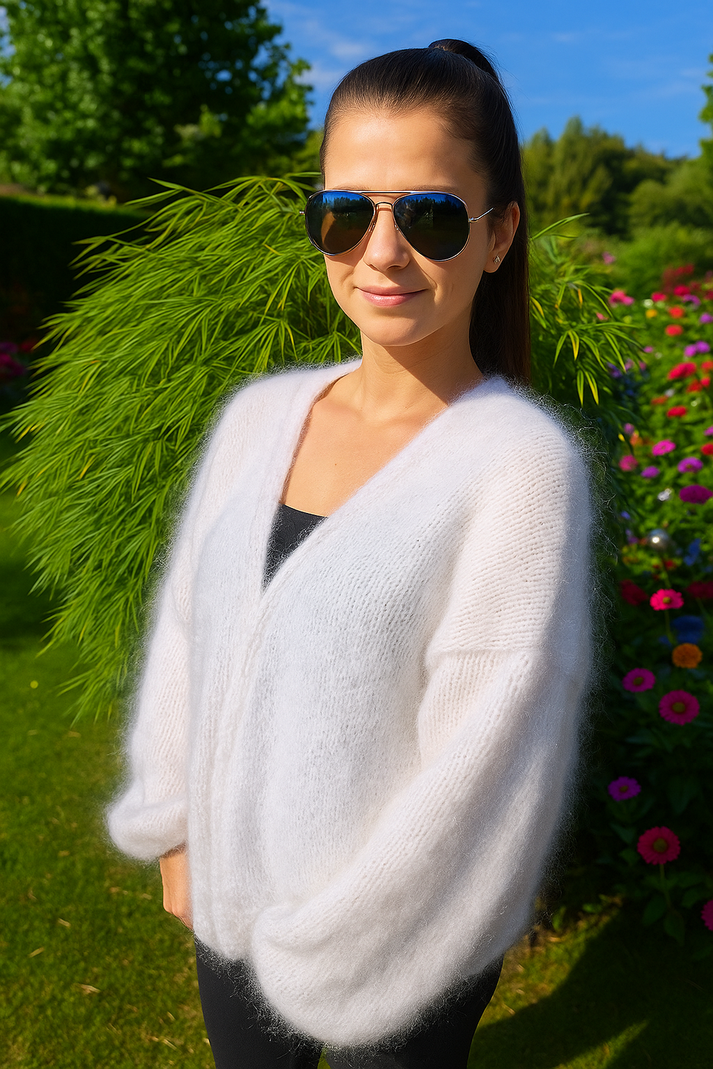 Cardigan Strickanleitung aus Mohair