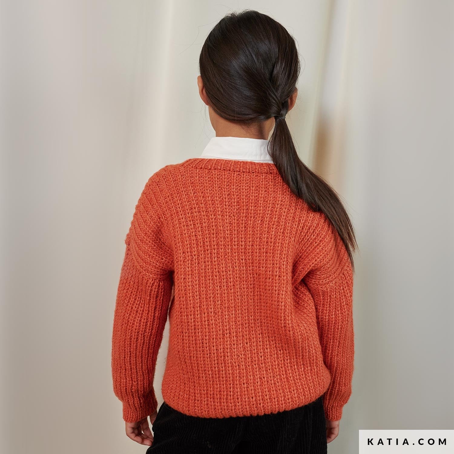Strickjacke aus Cotton Merino Fine von Katia