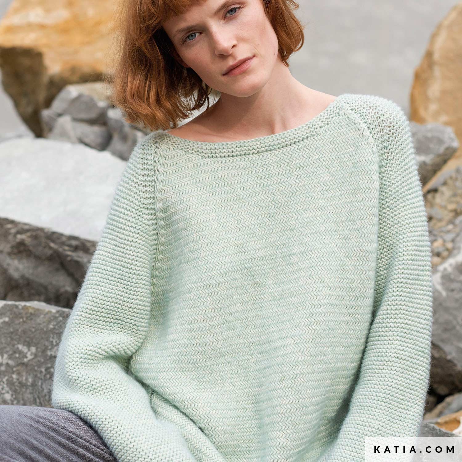 Strickanleitung Pullover Fischlgrätenmuster