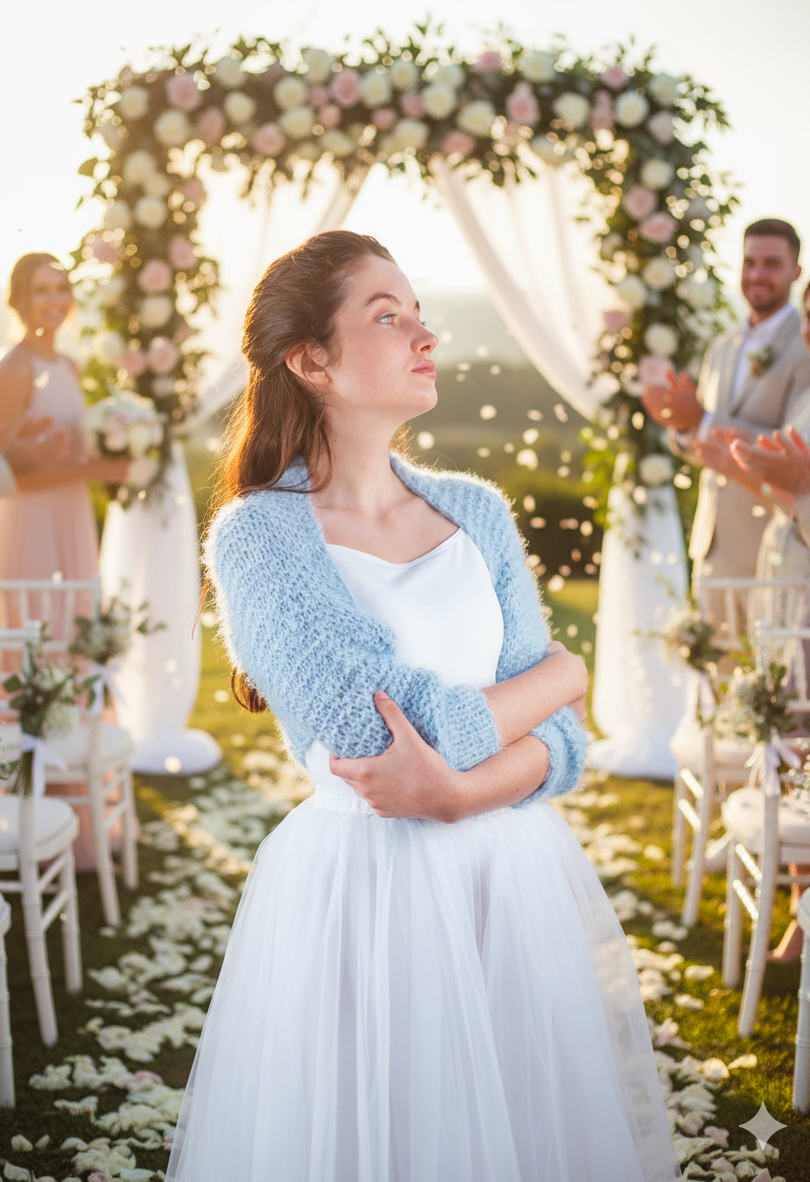 Braut Ideen Bolero und Tüllrock