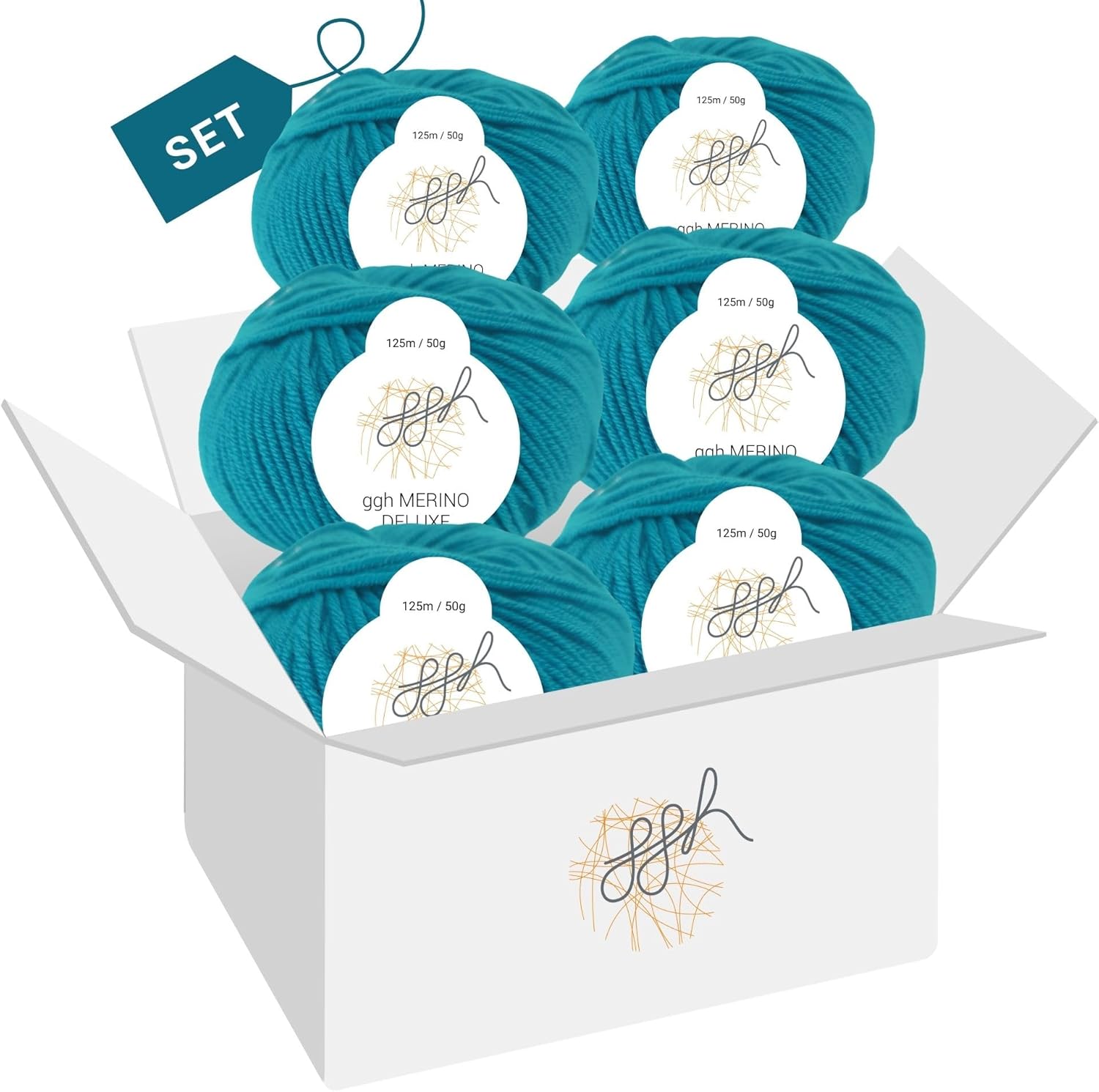 GGH Merino Box Deluxe blau grün