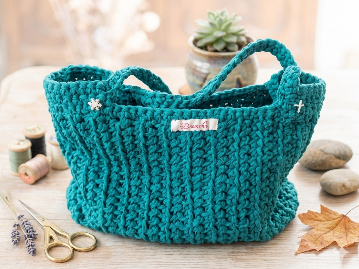 Sommer Strandtasche petrol