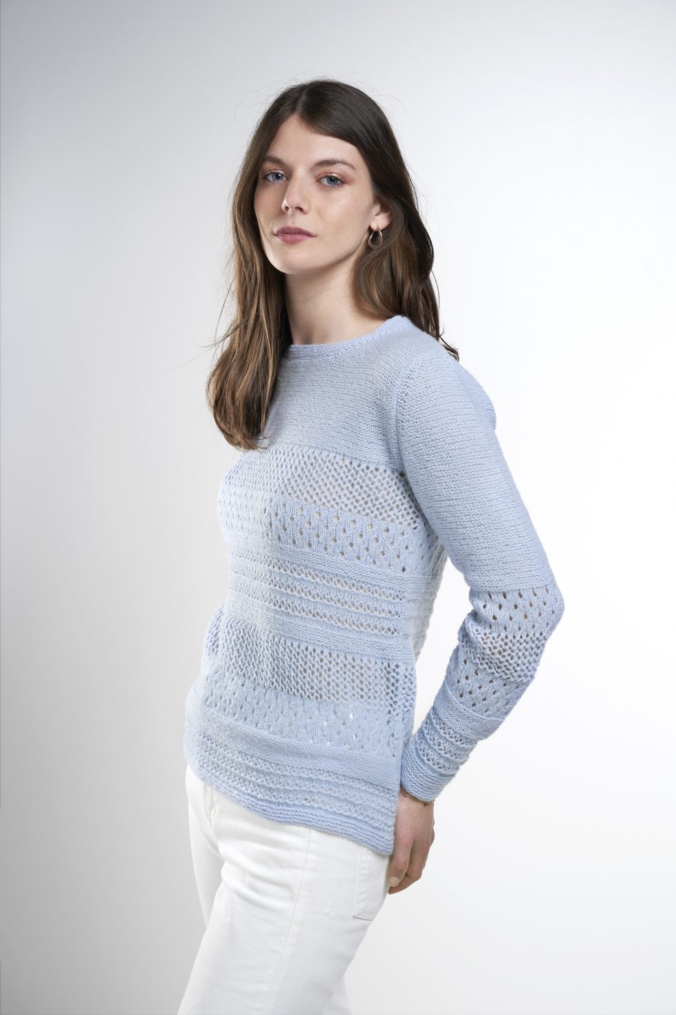 Strickpullover aus Sesia Imperial hehllblau