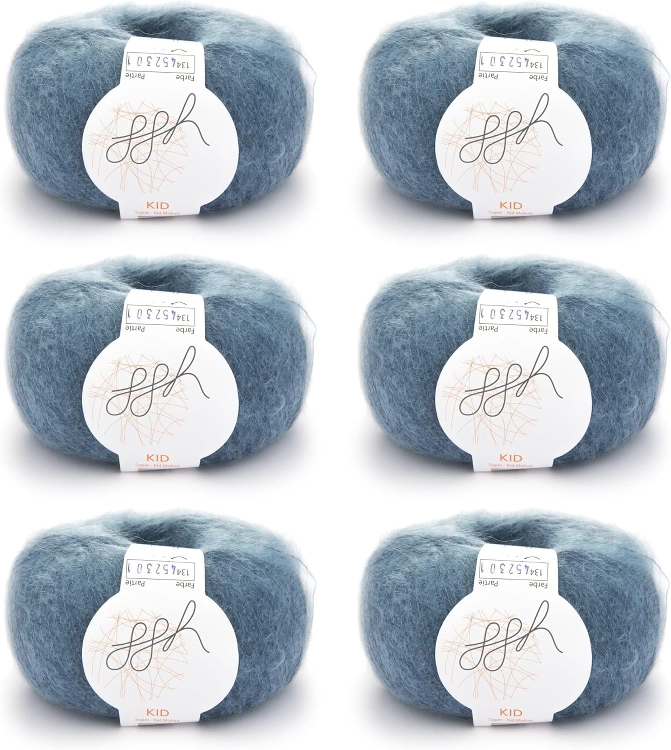 ggh mohair wolle Set blau