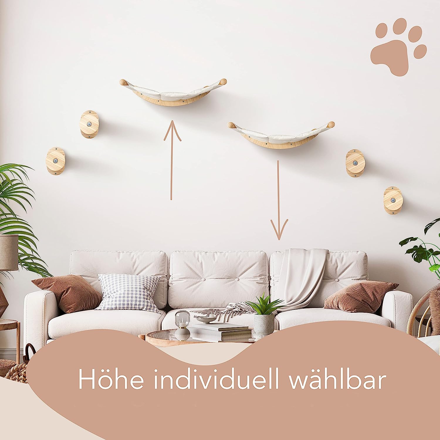 Hängematte für Katzen zur Selbstmontage