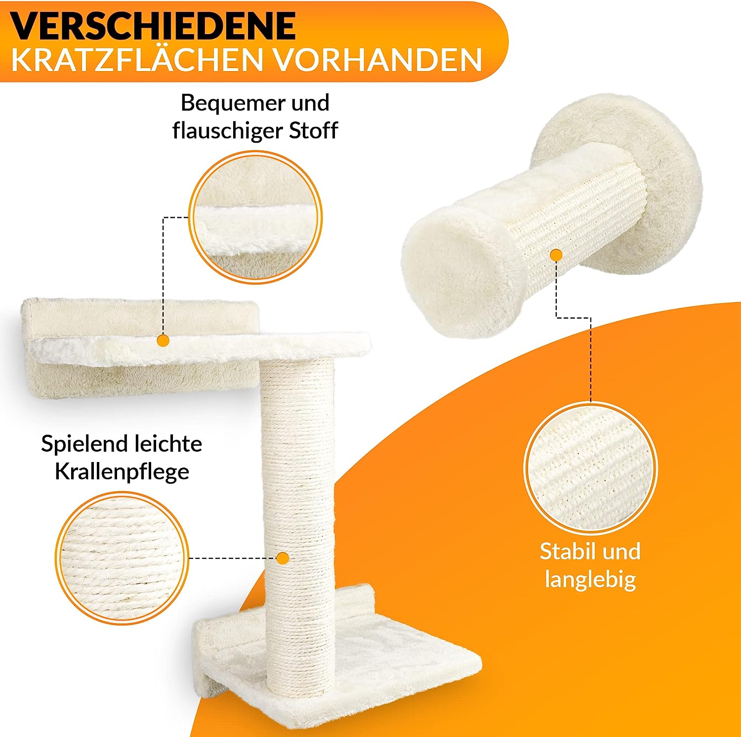 Kletterwand mit 5 Elementen für deine Katze Treppe