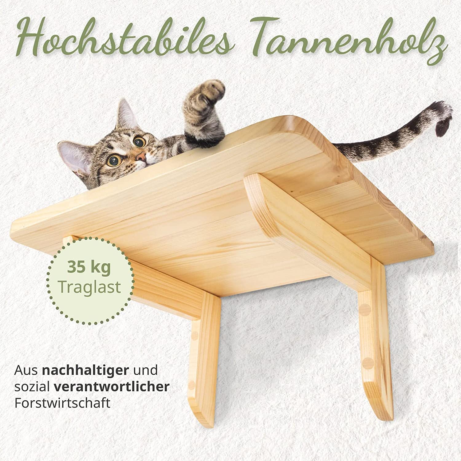 Katzen Kletterwand Module zum einfachen anbringen