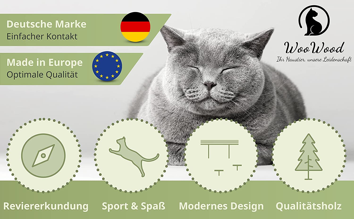 Katzen Kletterwand von Woo Wood