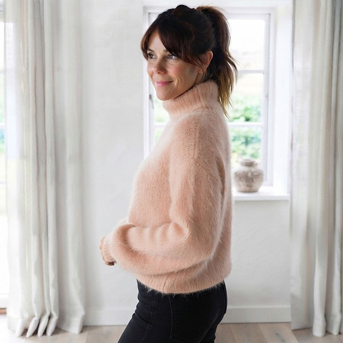 Oversize Flausch Strickpullover Anleitung von Beemohr
