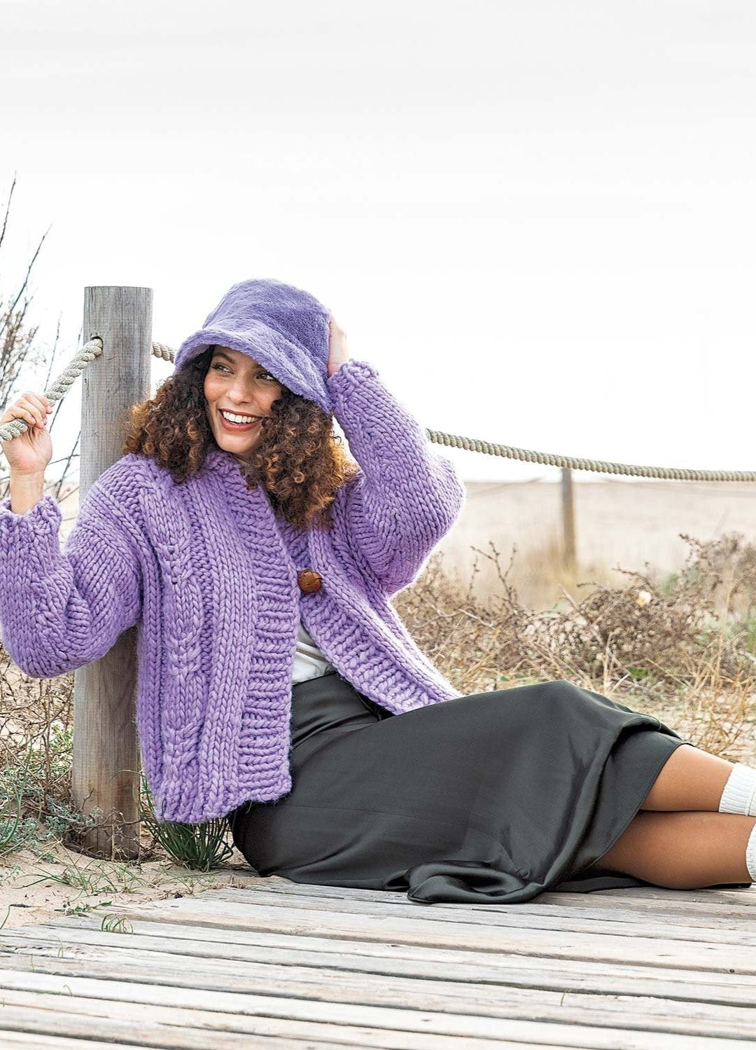 Strickjacke aus Love Wool von Katia stricken