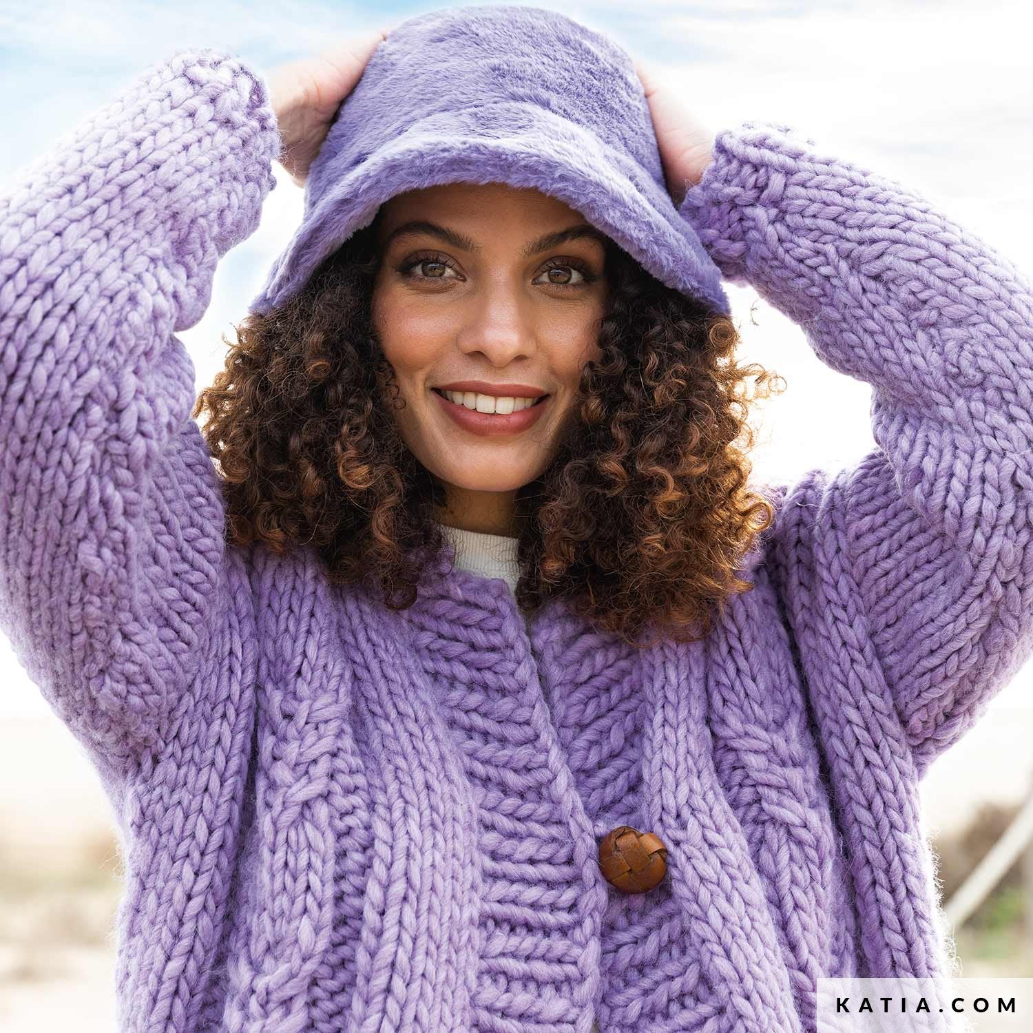 Strickjacke aus Love Wool von Katia stricken 132