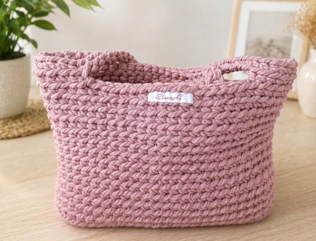Häkeltasche in altrosa von Beemohr