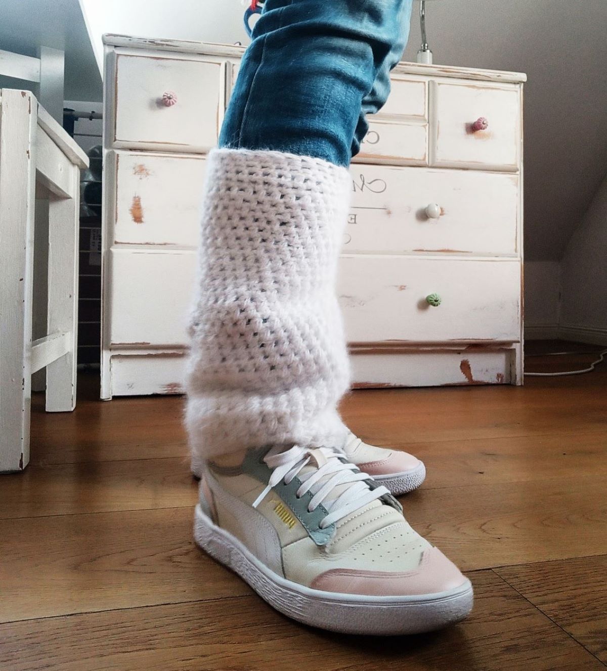 Leg warmer häkeln mit Soft Gratte