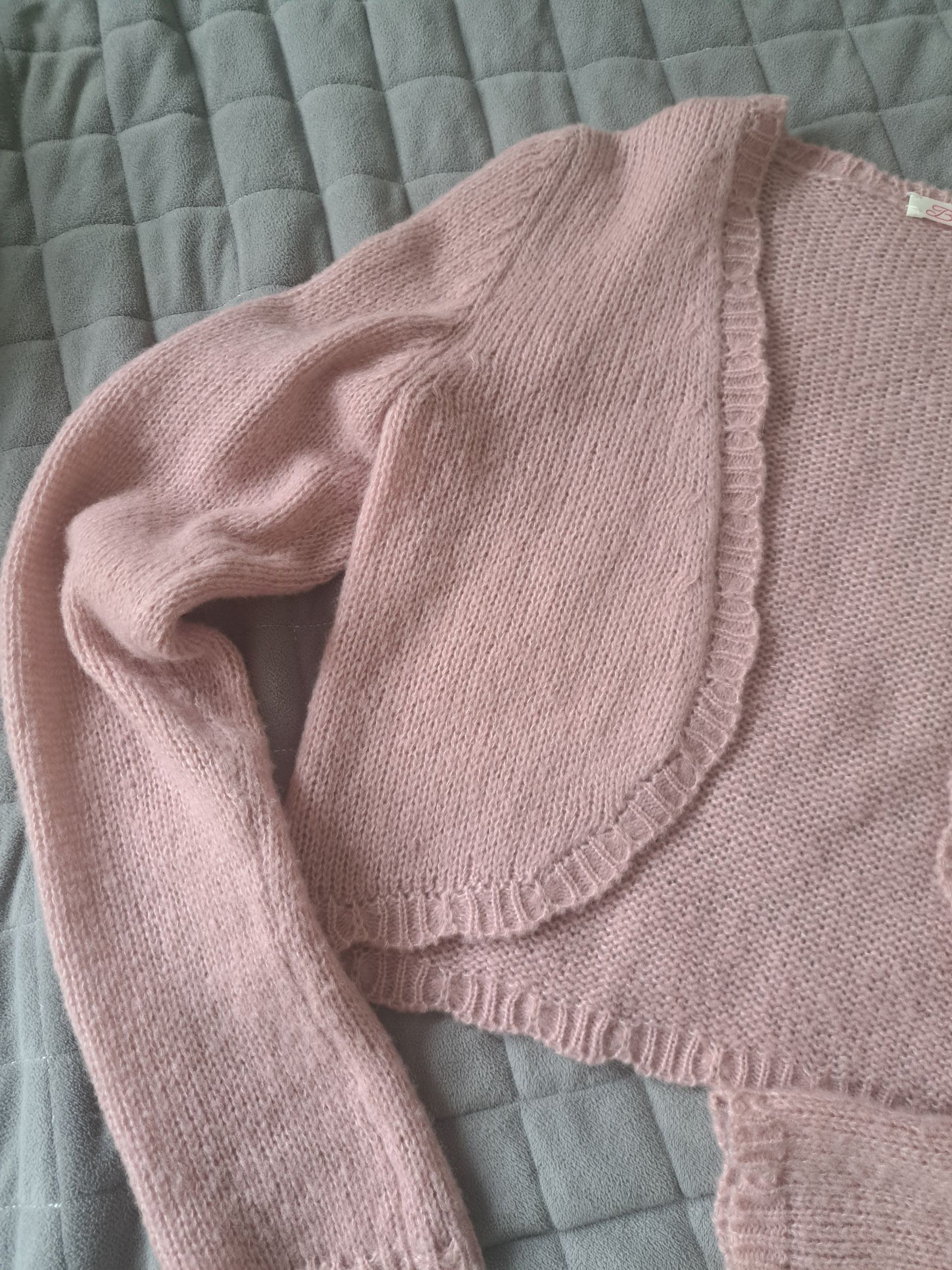 Kaschmir Strickjacke in altrosa