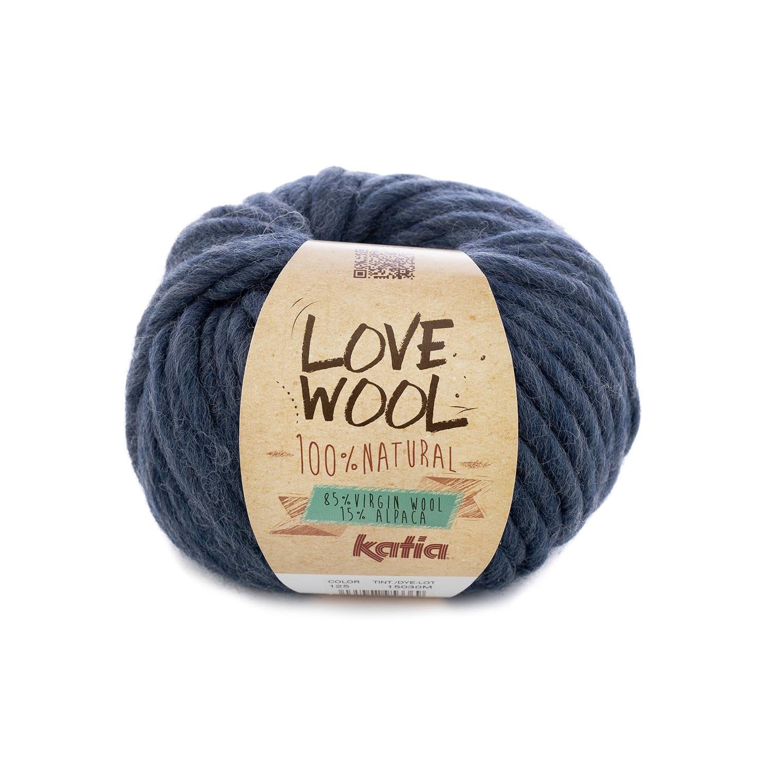 Umhängetasche in dunkelblau aus Love Wool