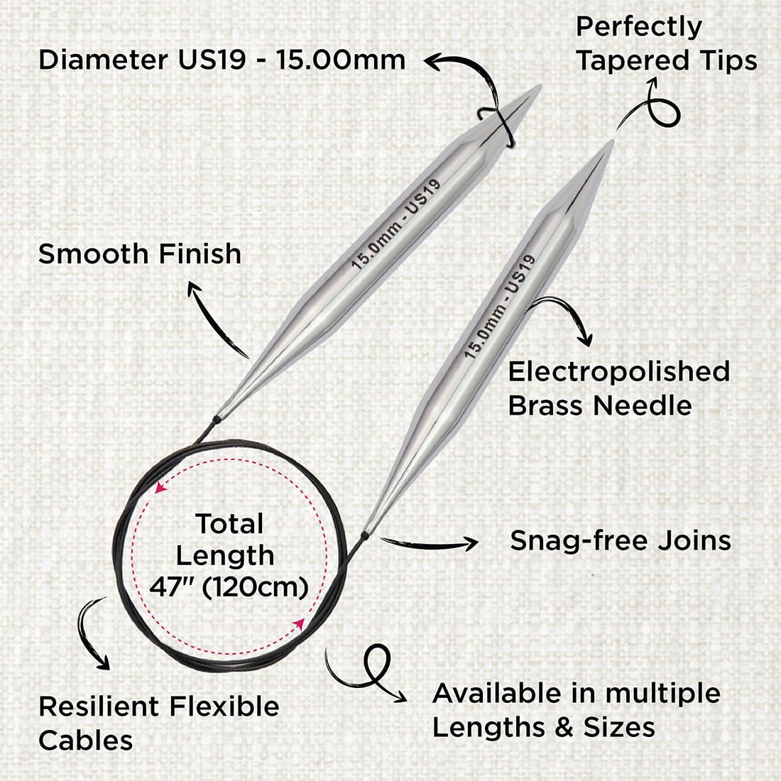 knitpro Stricknadel Metall