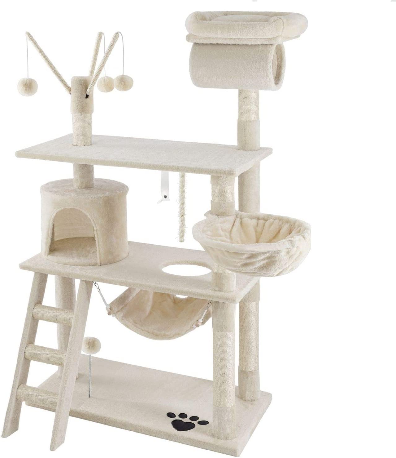 Kratzbaum in beige stabil und stylish kesser
