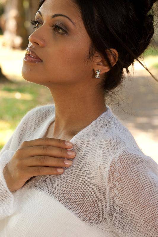 For You: Strickjacke Bolero aus Mohair zum Wickeln - Beemohr