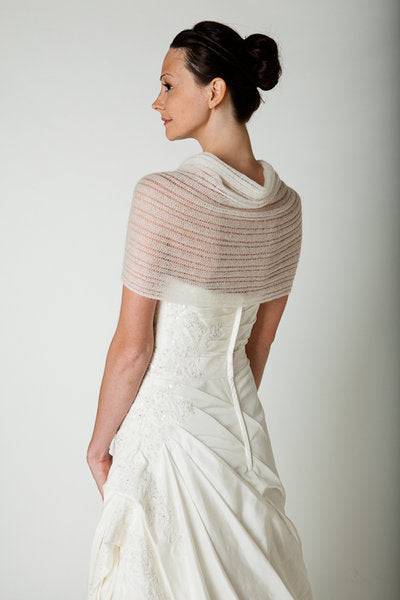 Braut Lace Stola Strickanleitung für ihren Brautschal in schönem Lochmuster für ihre Hochzeit - Beemohr