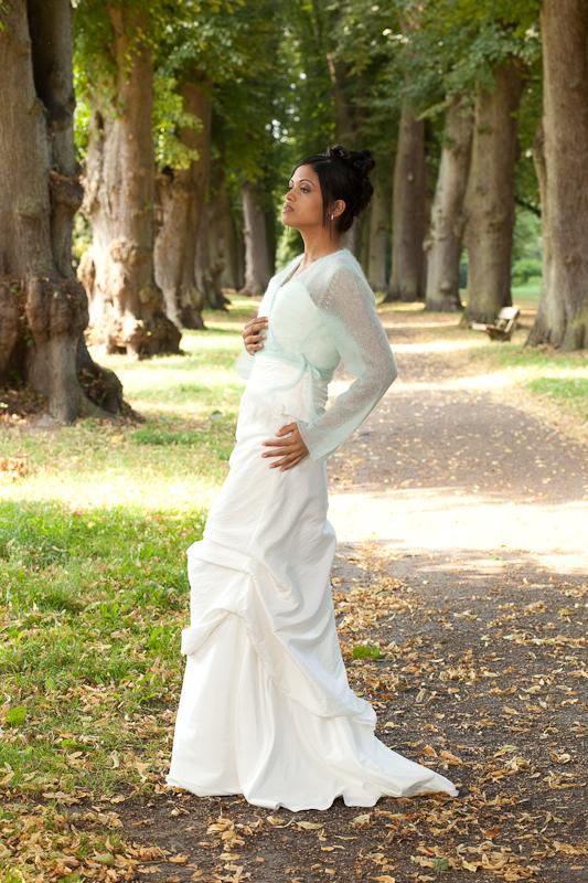 For You: Strickjacke Bolero aus Mohair zum Wickeln - Beemohr