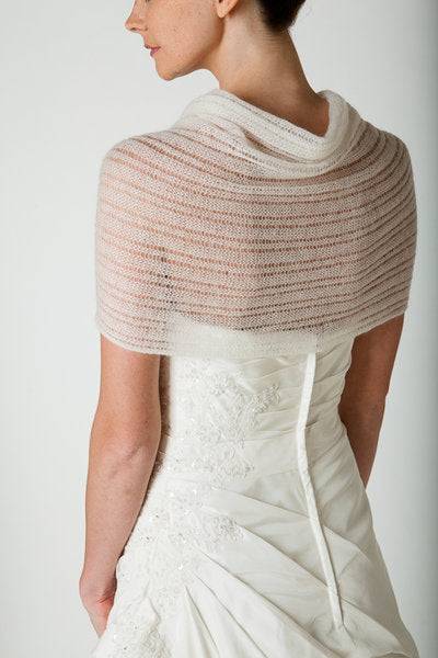 Braut Lace Stola Strickanleitung für ihren Brautschal in schönem Lochmuster für ihre Hochzeit - Beemohr