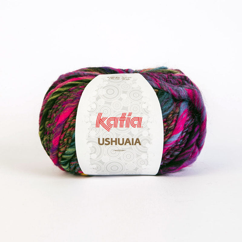 Strickanleitung Schulter Poncho USHUAIA in bunten Farben - Beemohr