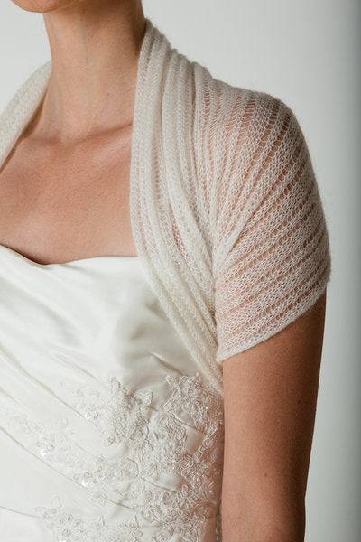 Braut Lace Stola Strickanleitung für ihren Brautschal in schönem Lochmuster für ihre Hochzeit - Beemohr