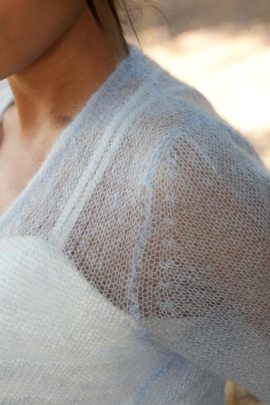 For You: Strickjacke Bolero aus Mohair zum Wickeln - Beemohr