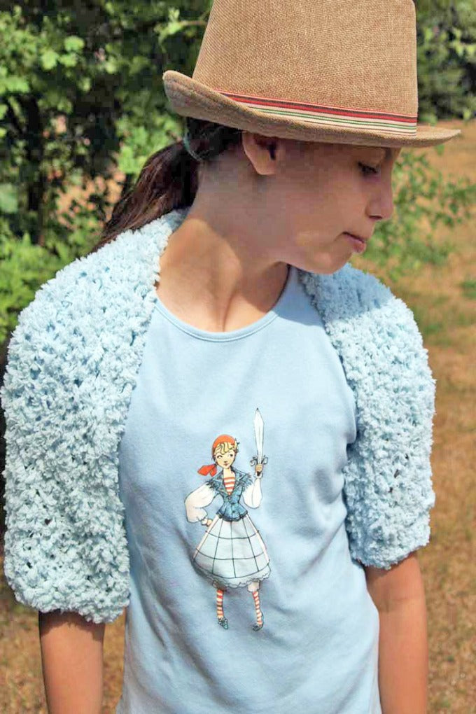 Blumenkinder Bolero COSMO flauschig und weich für Kommunion und Feste - Beemohr