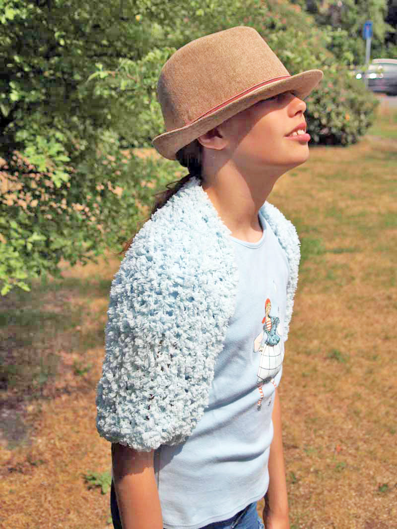 Blumenkinder Bolero COSMO flauschig und weich für Kommunion und Feste - Beemohr