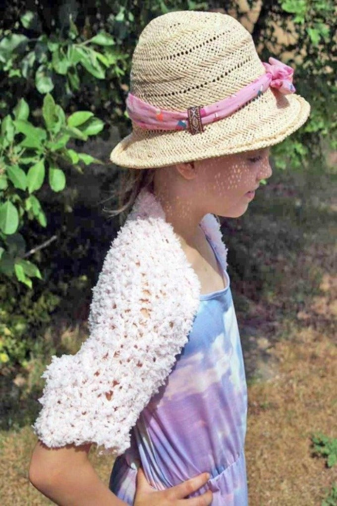 Blumenkinder Bolero COSMO flauschig und weich für Kommunion und Feste - Beemohr