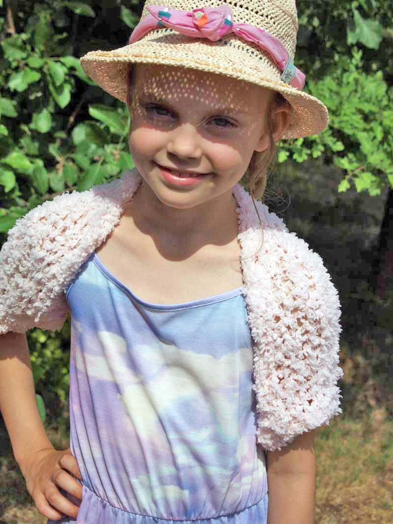 Blumenkinder Bolero COSMO flauschig und weich für Kommunion und Feste - Beemohr