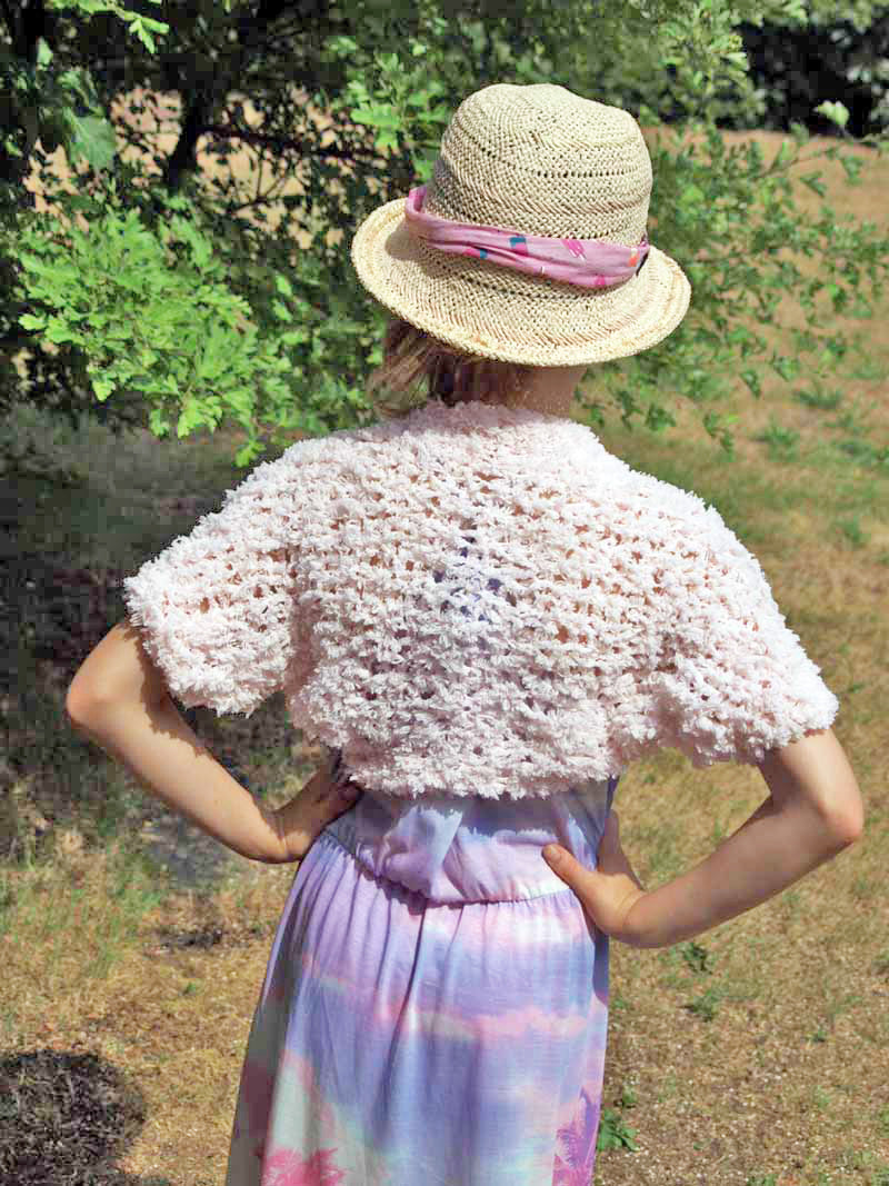 Blumenkinder Bolero COSMO flauschig und weich für Kommunion und Feste - Beemohr