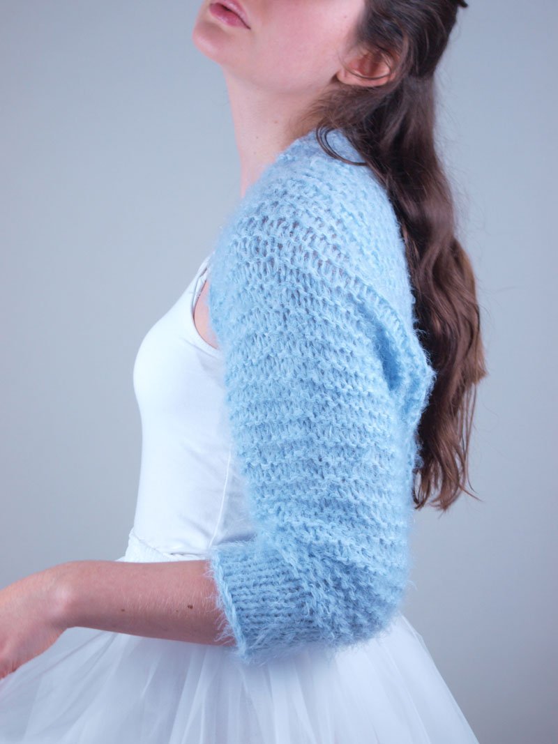 Strickset Flauschjacke Flower aus Phantasy Garn von Phildar DIY - Beemohr