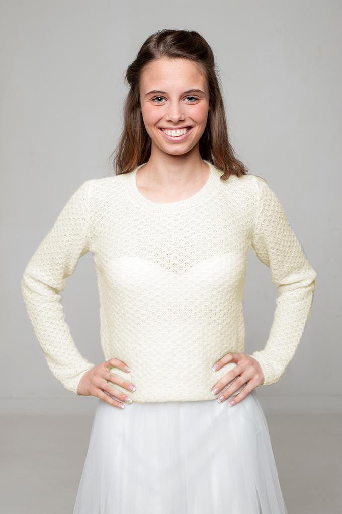 For You: Braut Pulllover KATHY in weiß und ivory für Hochzeiten im Frühling, Herbst und Winter - Beemohr