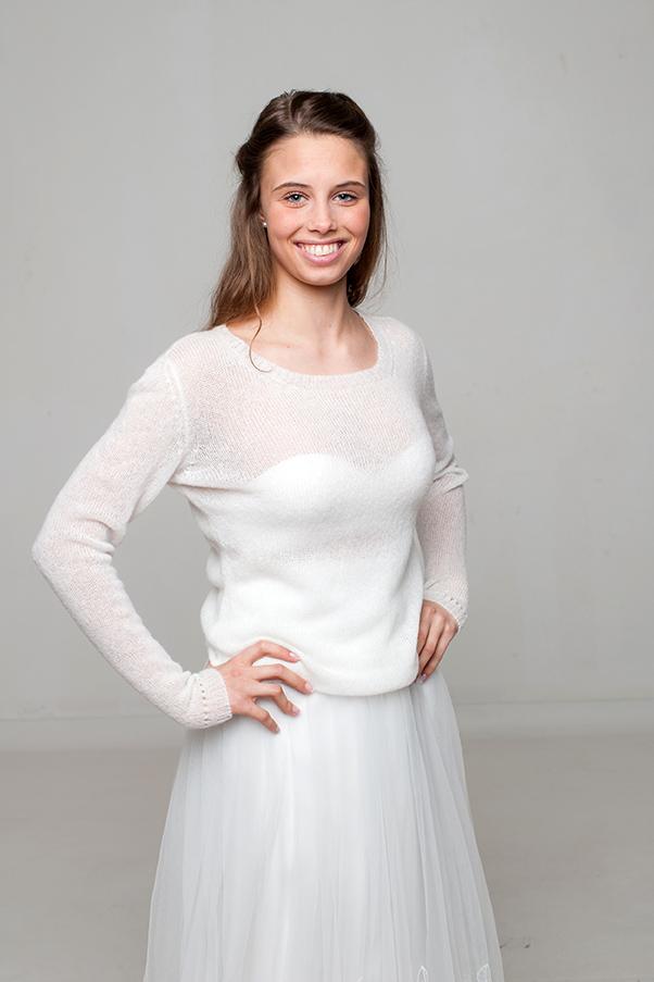 Strickanleitung für einen leichten Brautpullover - Beemohr