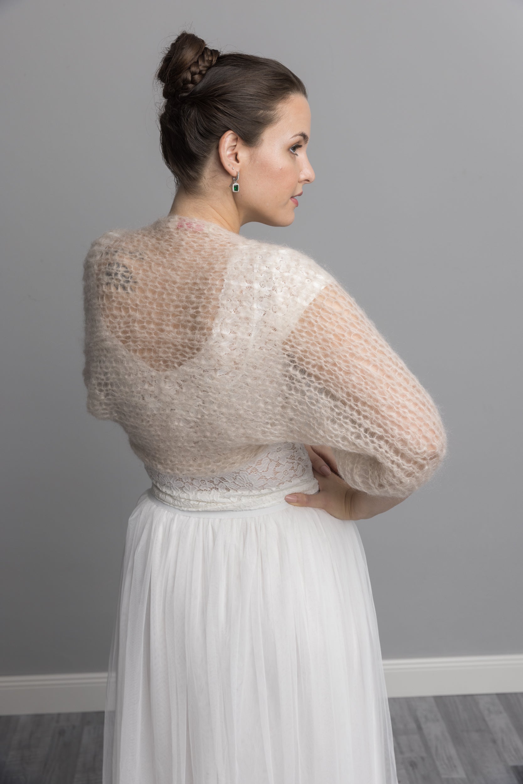 Strickanleitung Bolero grob gestrickt CLOUD für Hochzeiten - Beemohr