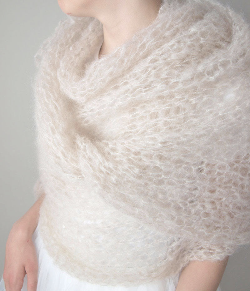 Strickanleitung für eine Stola WIND grob gestrickt - Beemohr