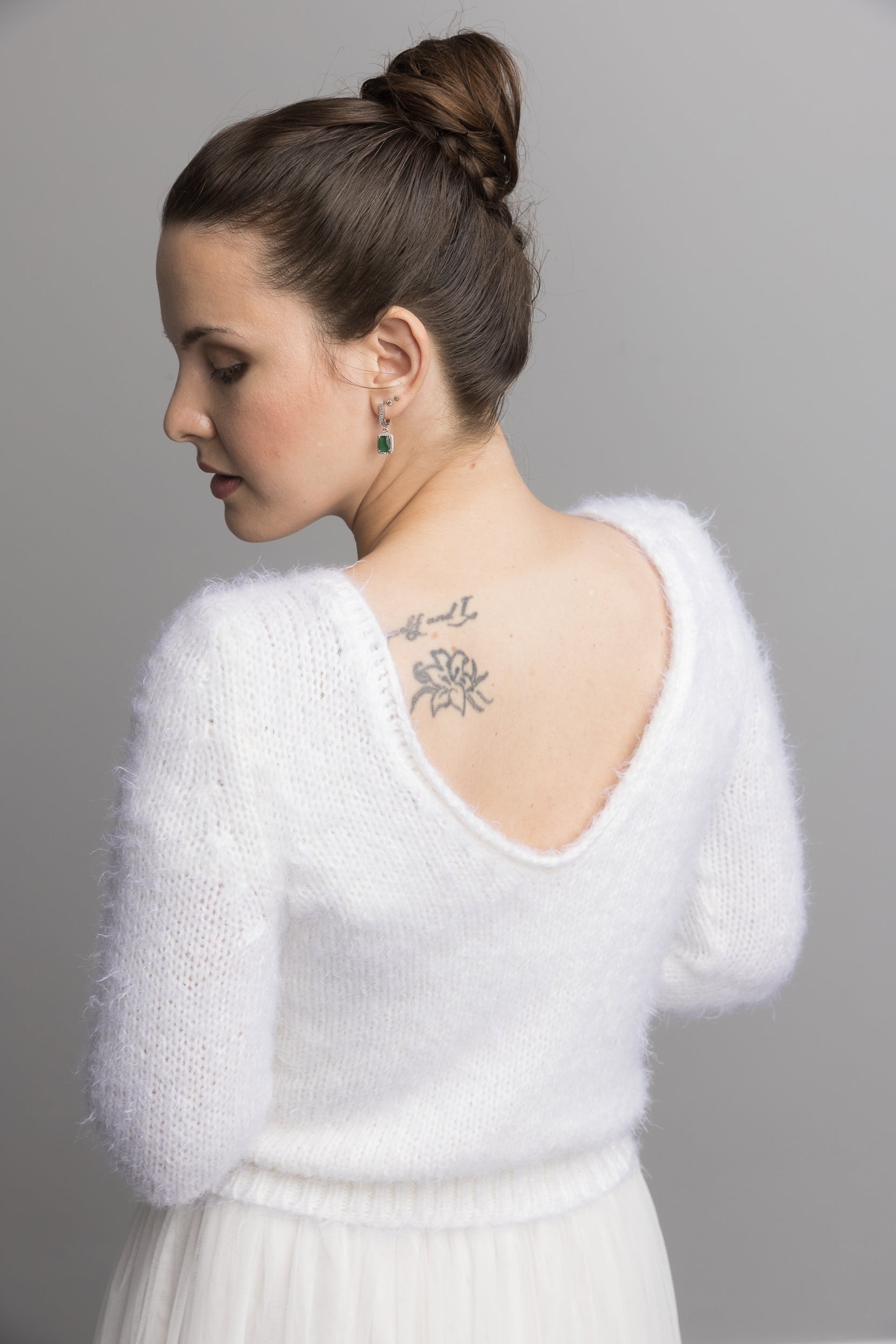 Braut Pullover BRONJA mit 3/4 Arm kuschelig weich für festliche Anlässe oder die Jeans - Beemohr